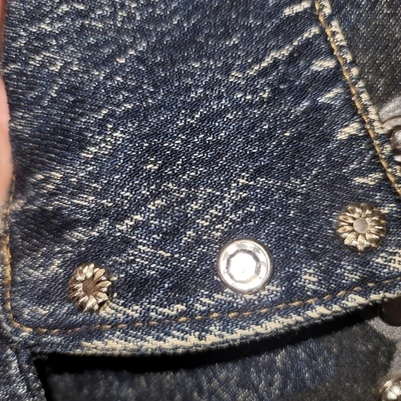 DENIM Vintage Hand painted  Jacket - Picture 10 of 14